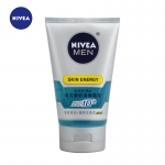 妮维雅男士活力磨砂洁面晶露洗面奶100ml深层清洁温和去角质保湿