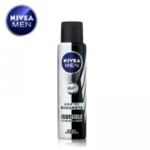 妮维雅 男士黑白出众爽身气雾150ml 止汗干爽喷雾 24h